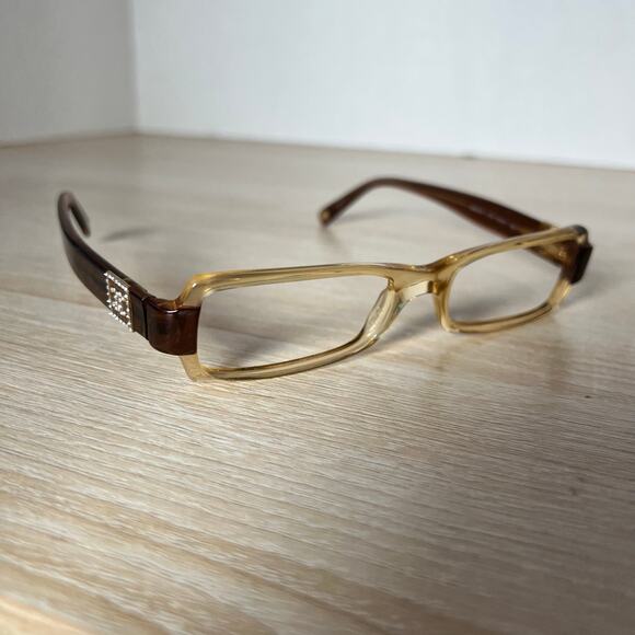 Chanel 3064-B c.756 Eyeglasses Translucent Beige Brown Frames 51-17-135 Italy - Picture 1 of 12